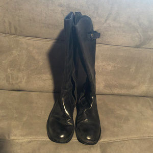 Born Black Leather Riding Boots